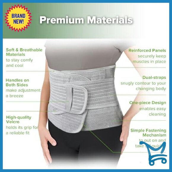 Postpartum Belly Band Support Back Abdomen Natural Delivery Recovery - Picture 7 of 8